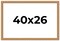 40x26 Modern Bamboo Picture Frame with UV-Resistant Acrylic & Acid Free Backing, Available in 5 Finishes - Gold, Silver, Brown, Black, and Natural